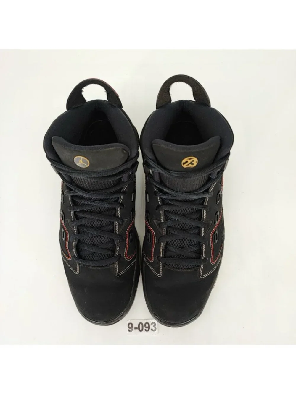 Nike Jordan 6-17-23 Men's Size 9.5 Basketball Nubuck Black High Top Shoes